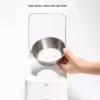 Smart Cat Bowl Pet Feeder Bowl Cat Dog Food Feeder Infrared Sensor Auto Open Cover Smart Feeder Anti-mouse Cat Food Dispenser - Image 2